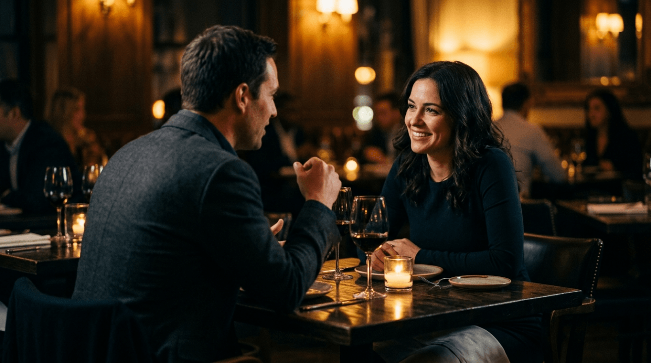 Pareja en una cita